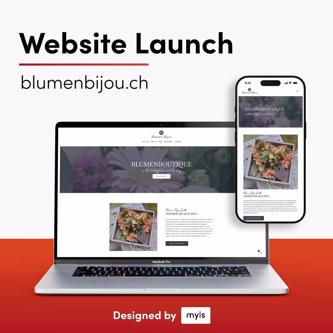 🌸 Neues Projekt online – www.blumenbijou.ch ✨