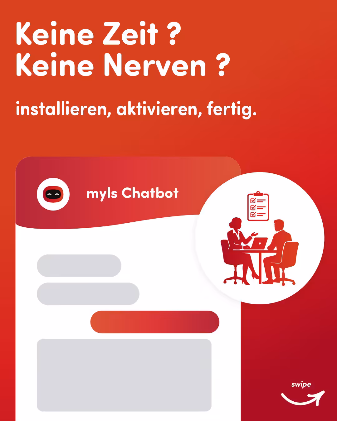 myls Chatbot: Einfach installiert, sofort einsatzbereit