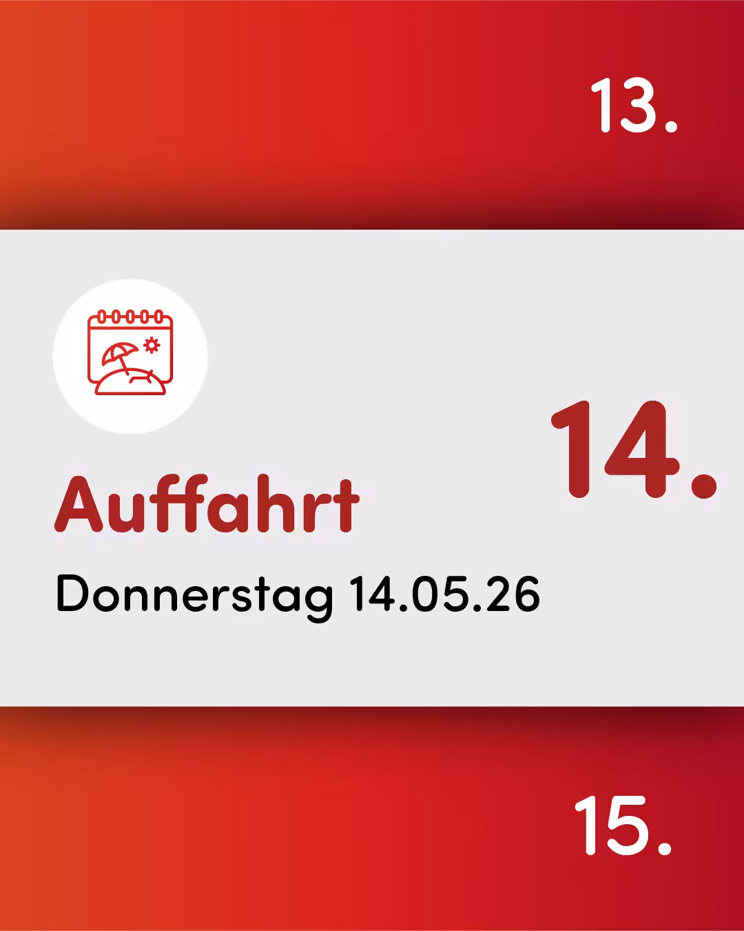 Öffnungszeiten Auffahrt