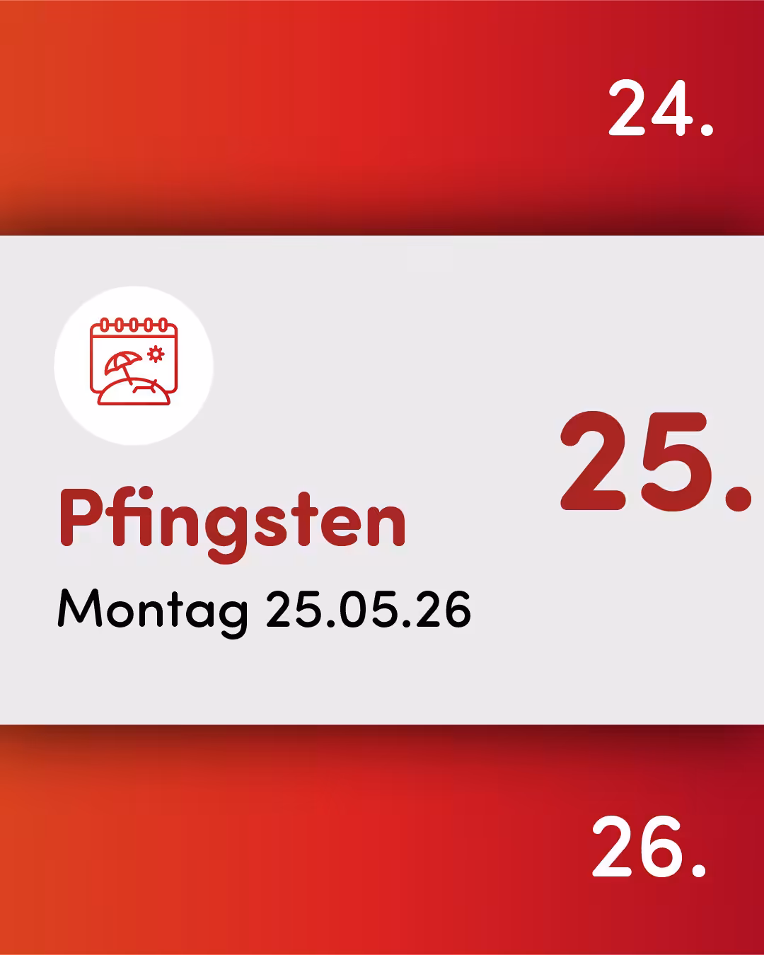 Öffnungszeiten Pfingsten