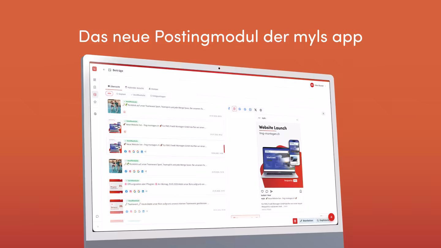 Neues Postingmodul. Neue Übersicht. 🚀